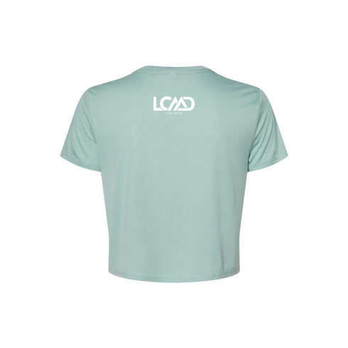 Carolina Blue Crab: Flowy Cropped T-Shirt (Women)