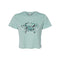 Carolina Blue Crab: Flowy Cropped T-Shirt (Women)
