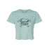 Carolina Blue Crab: Flowy Cropped T-Shirt (Women)