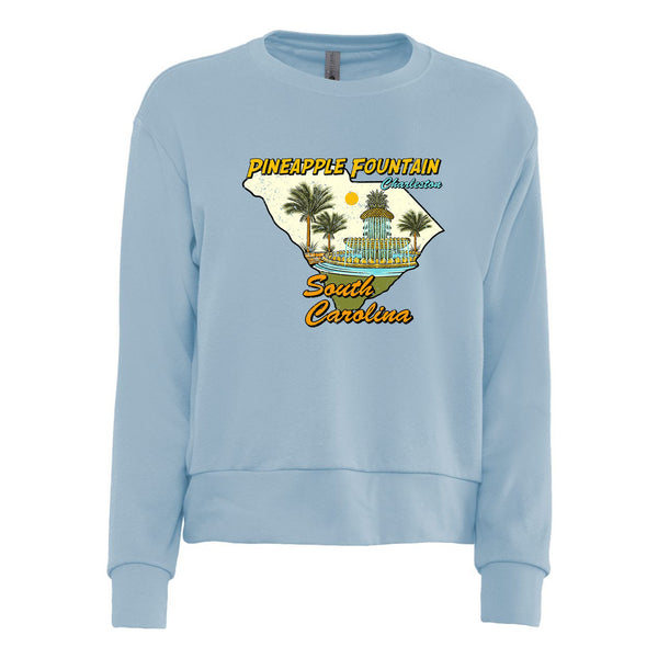 Pineapple Fountain: Laguna Sueded Sweatshirt (Women)